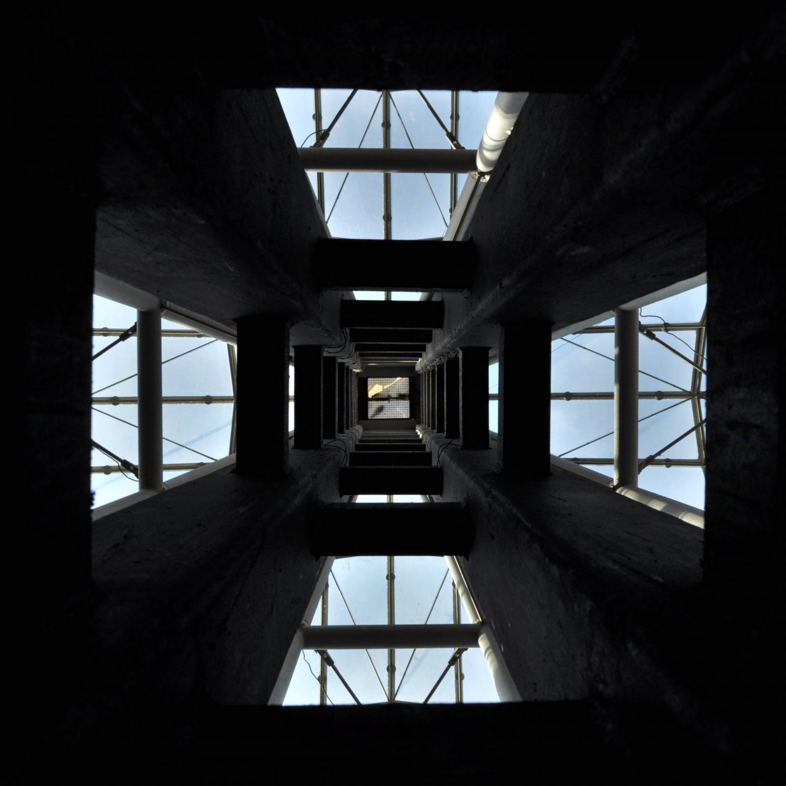 Blick in den Pylon von innen