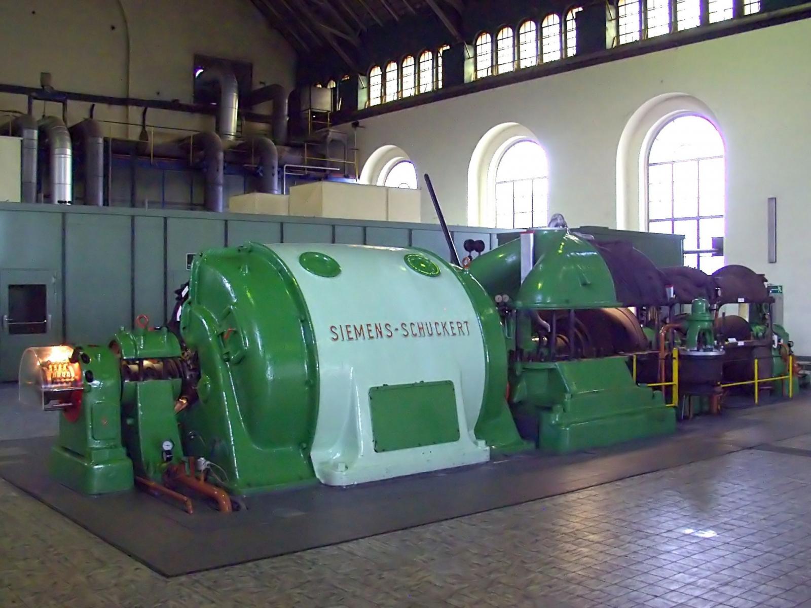 Dampfturbine mit Generator