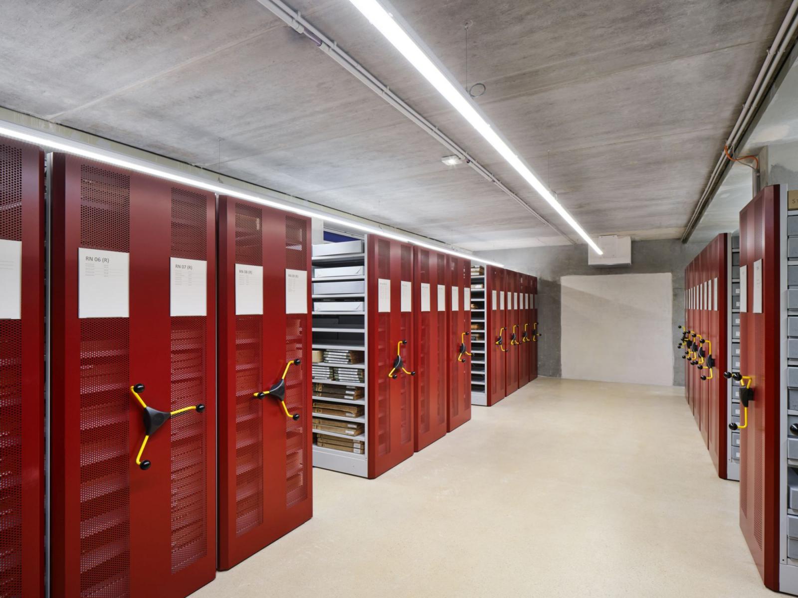 Innenraum des Archivs