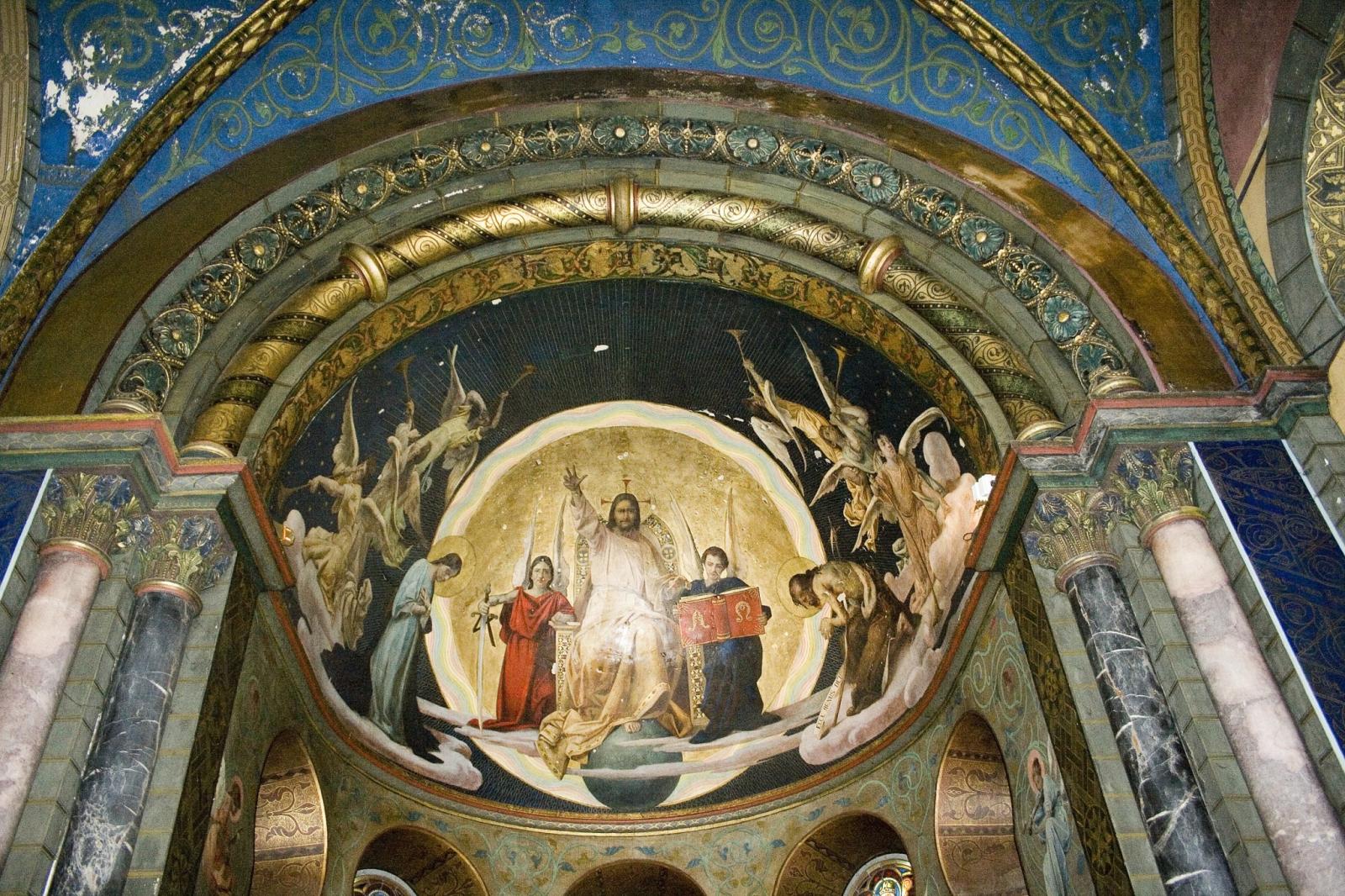 Kuppelbild über dem Altar in der Schlosskapelle Türnich 