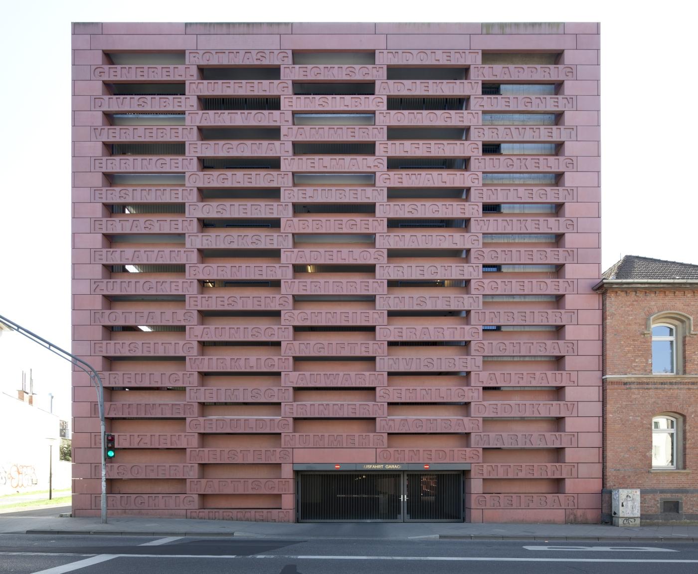 Blick auf das Parkhaus