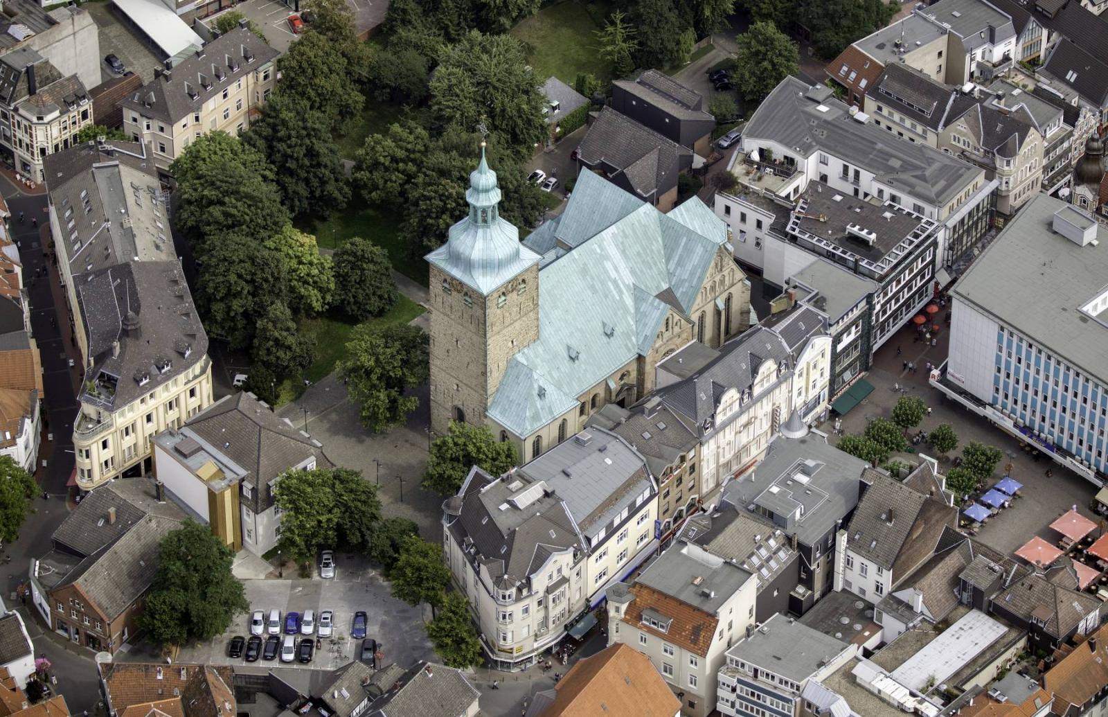 St. Peter in Recklinghausen von oben