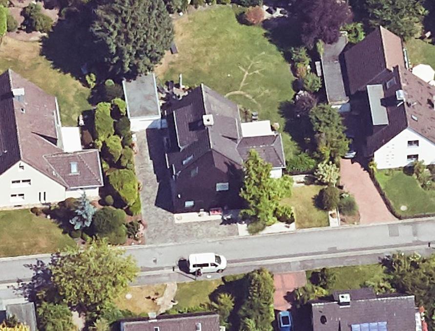 Schrägluftbild von Osten, Villa 57+