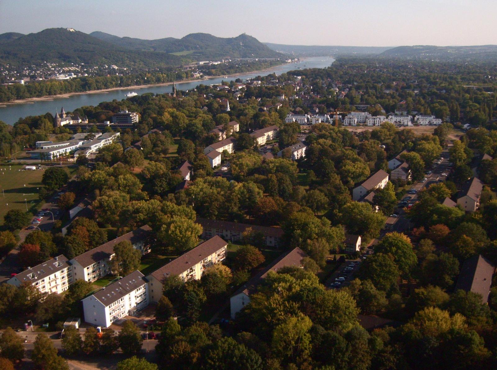 HICOG-Siedlung in Plittersdorf, Luftbild