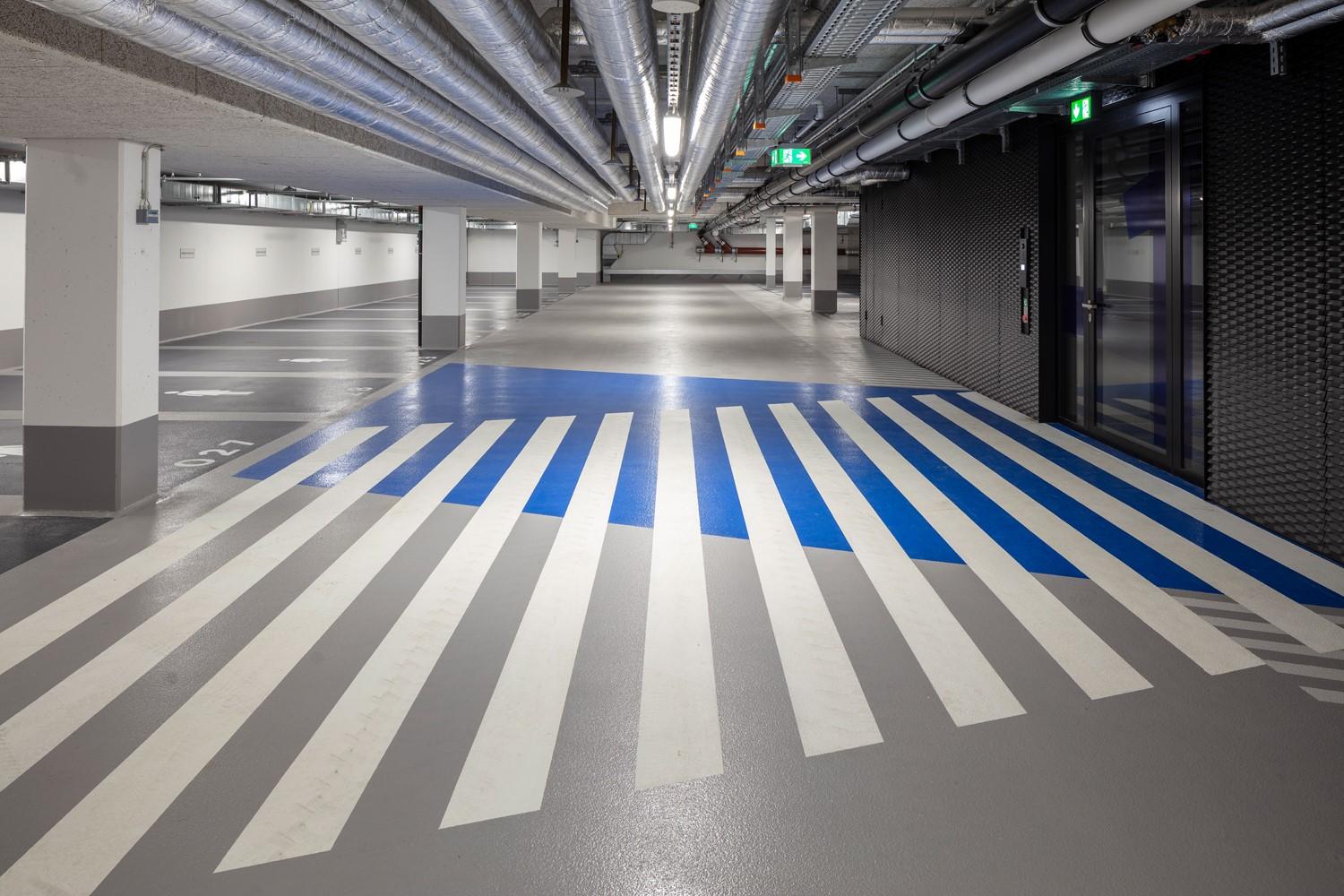 Tiefgarage, Farbkonzept