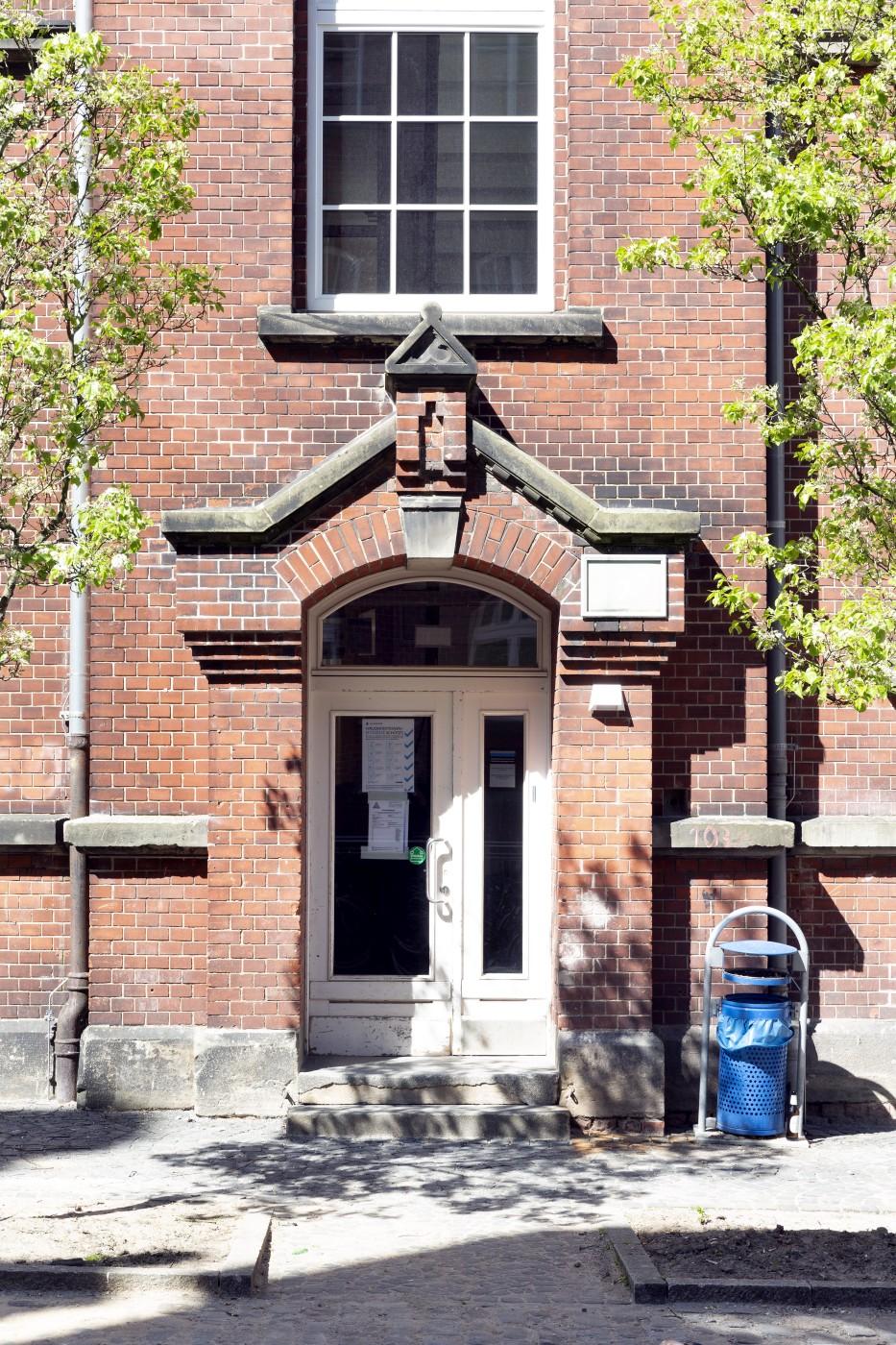 Fachhochschule Münster (FB Architektur), Eingangsdetail