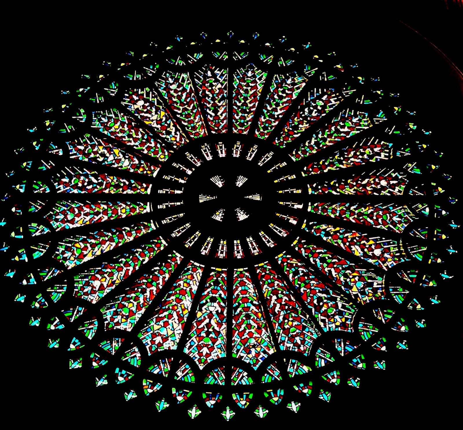Fensterrose von innen