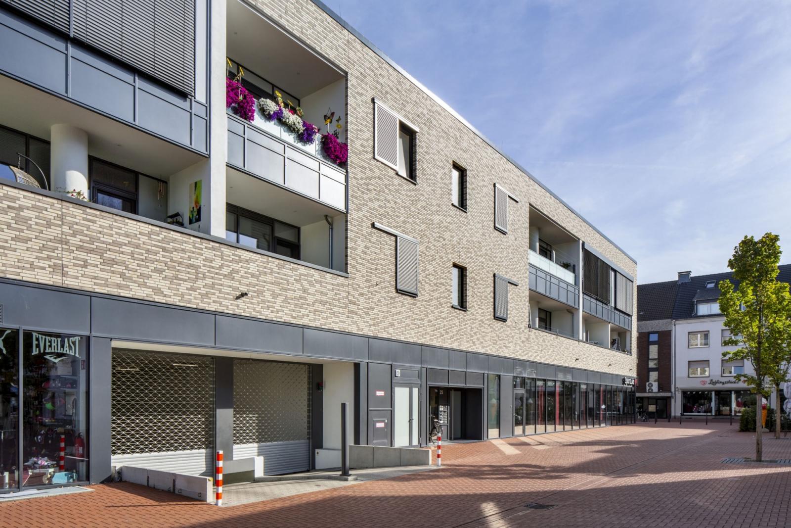Wohnungen an der Südseite des Komplexes