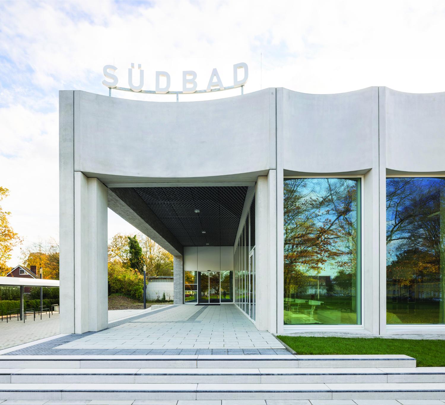 Stadtbad Süd in Münster, Haupteingang
