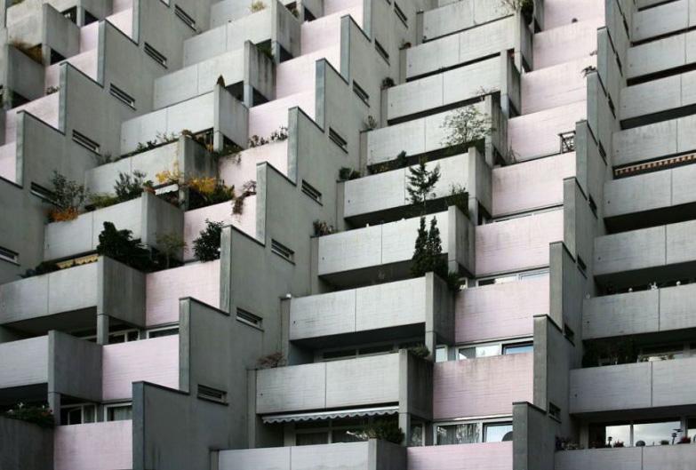Außenperspektive Detail Terrassen