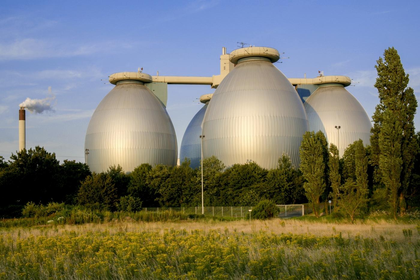 Faulbehälter der Kläranlage Bottrop