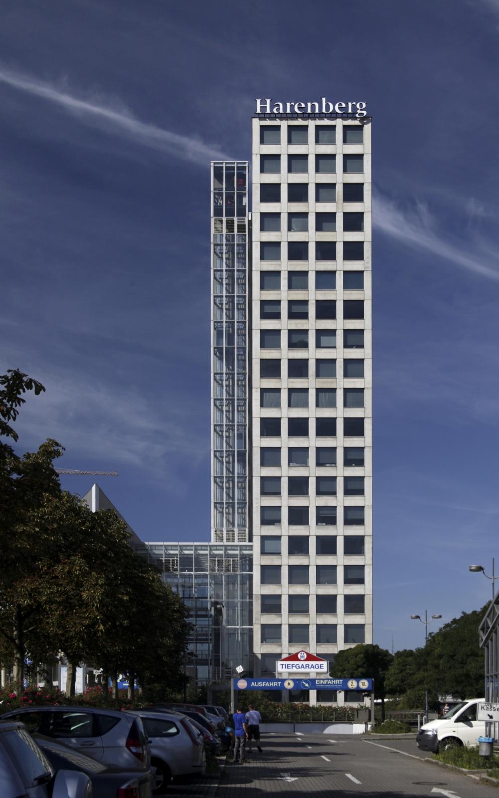 Frontansicht Schmalseite Harenberg City Center