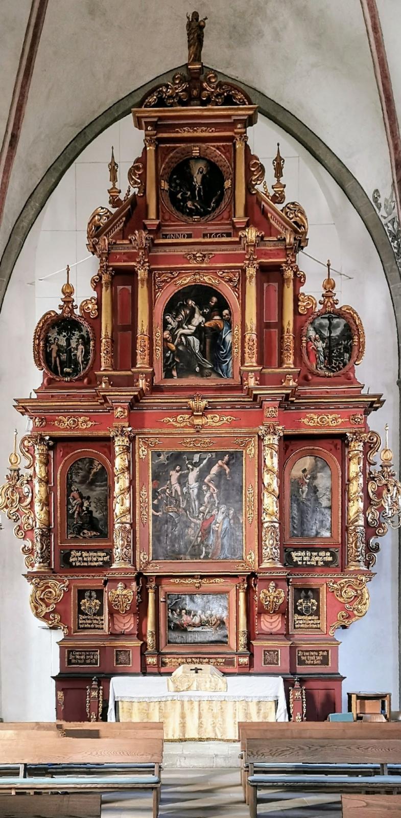 Hochaltar in der Marienkirche Lippstadt