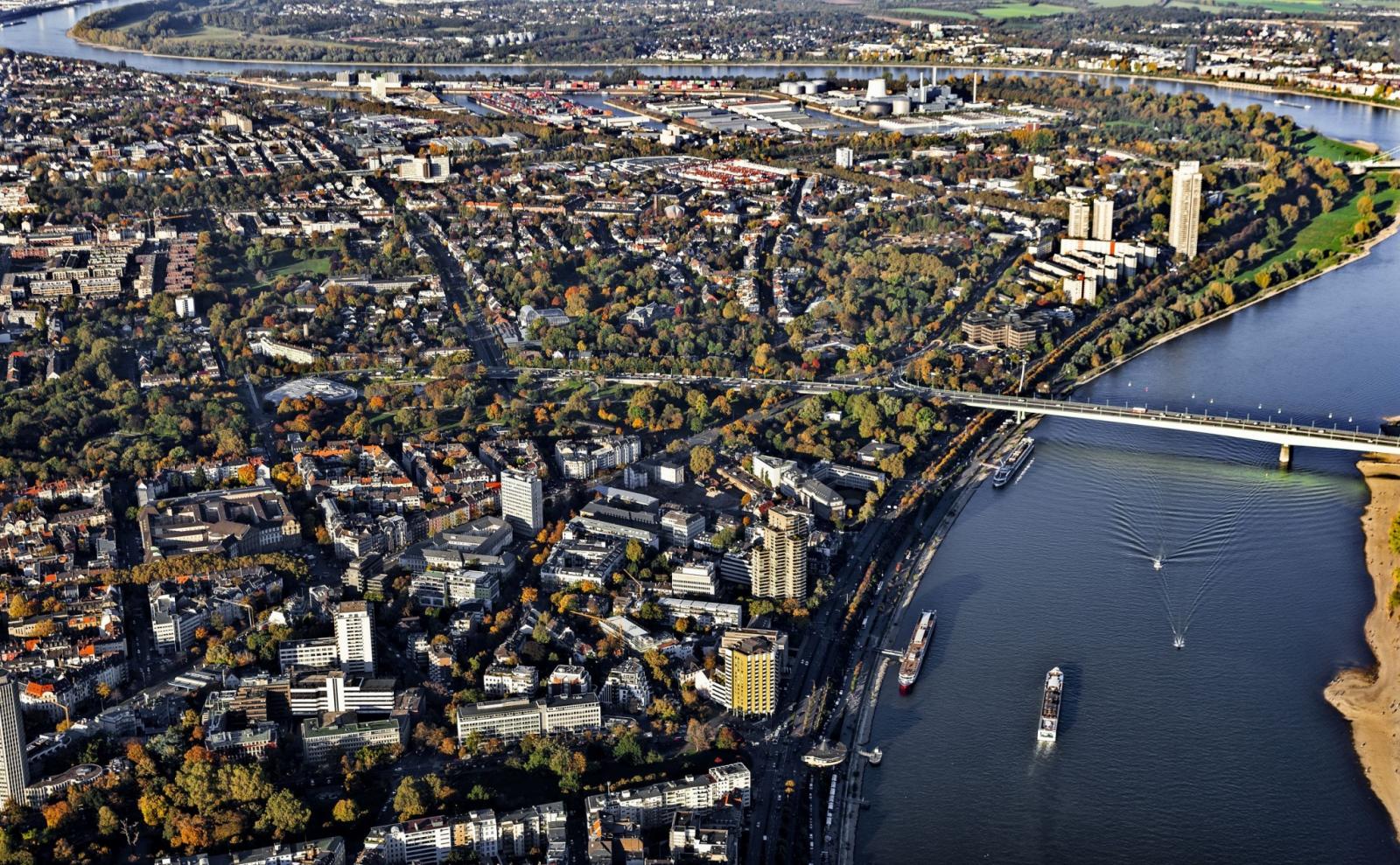 Zoobrücke Köln Luftbild
