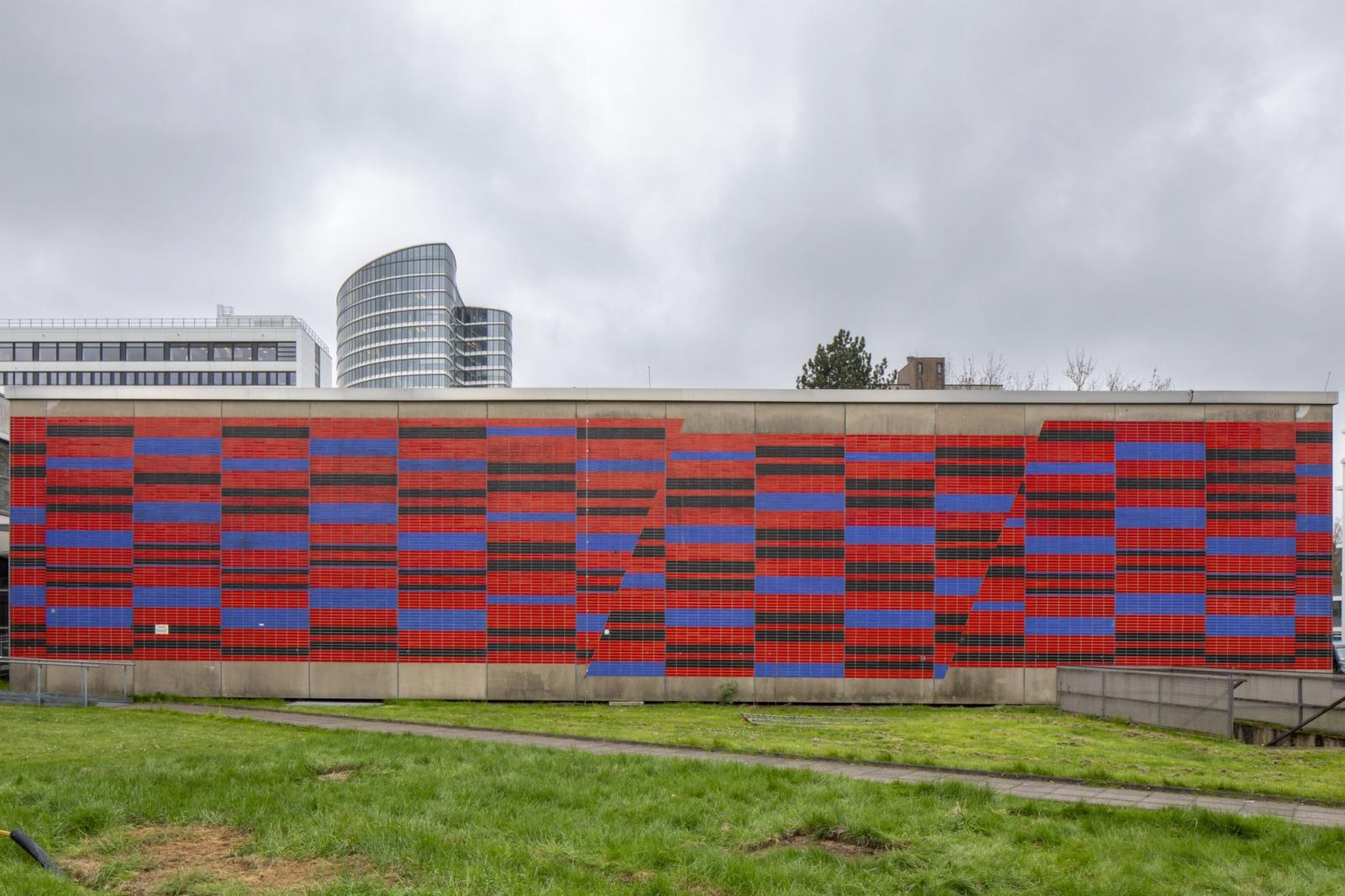 Audimax der ehem. FH Düsseldorf, Fassade aus Blickrichtung Nord-Westen