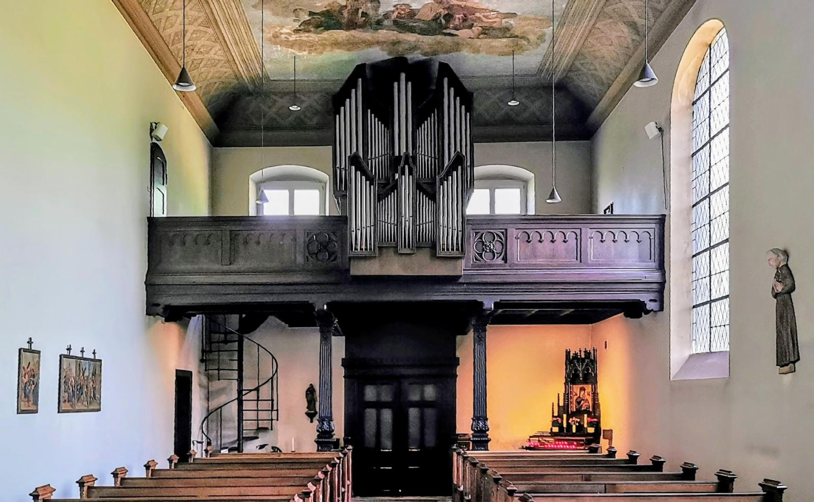 Innenraum Klosterkirche, Blick Richtung Orgel