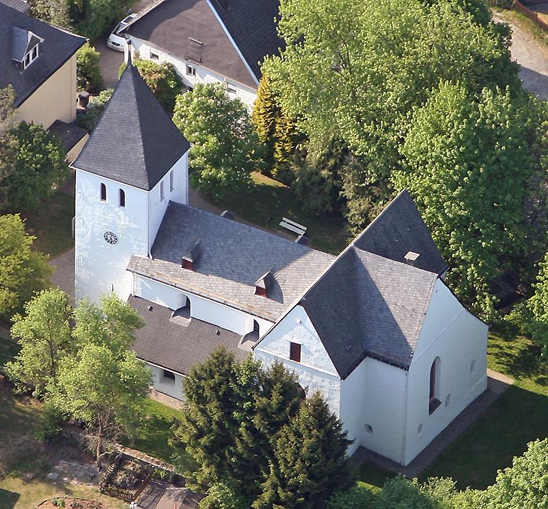 Ev. Kirche Marienheide-Müllenbach von oben