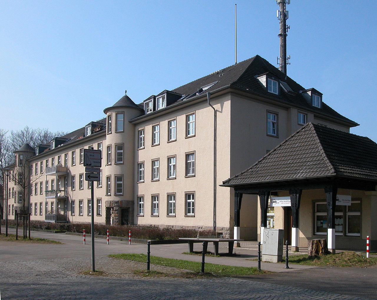 Kaserne Wrexham Barracks, umgebautes Mannschaftsgebäude, Zeilenbau A, Oxforder Straße