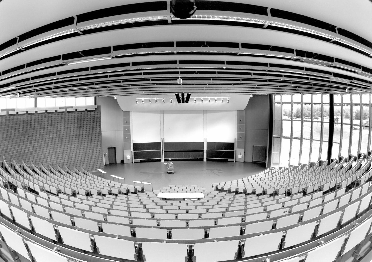 Innenansicht in den Hörsaal