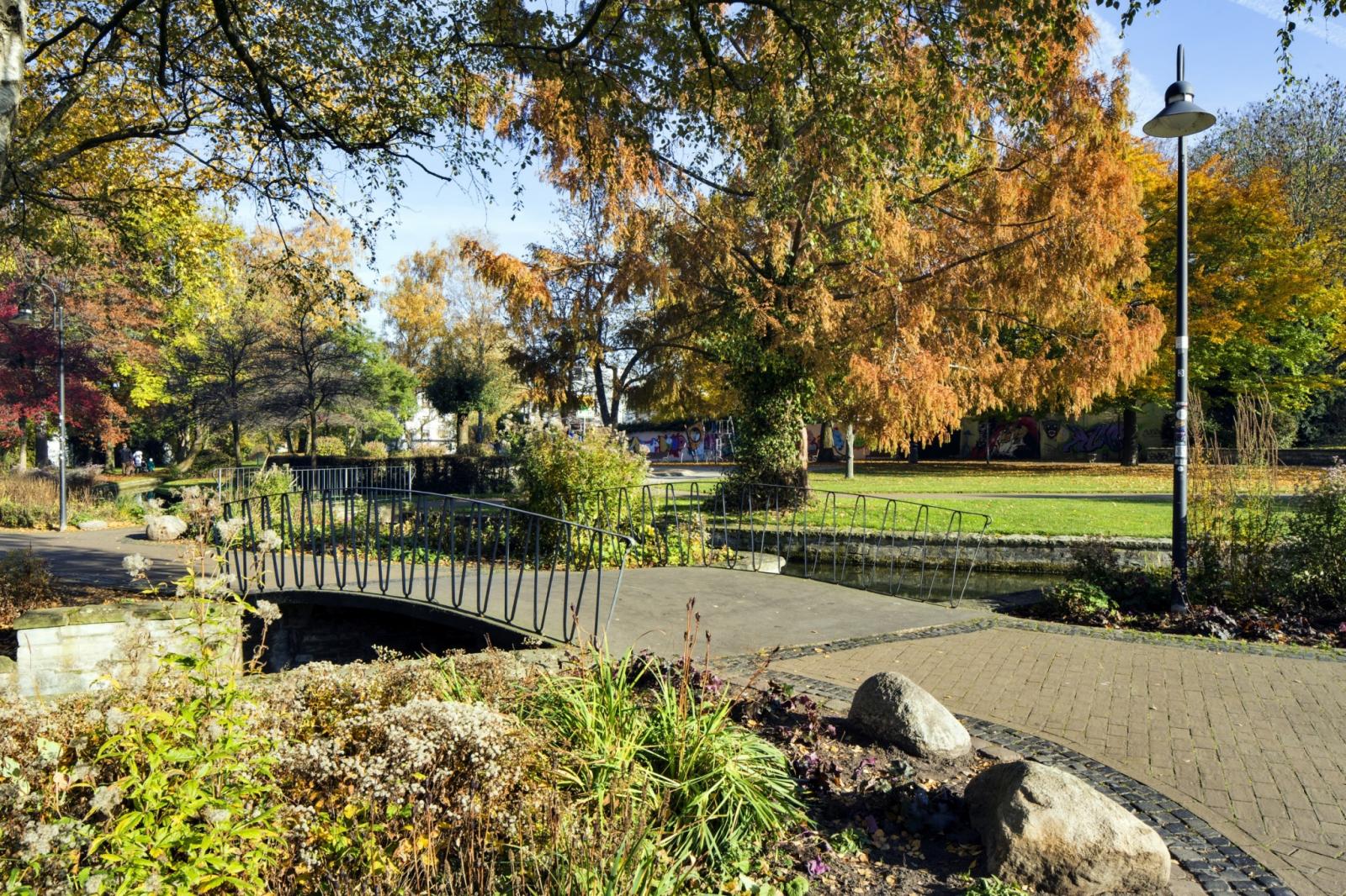 Bauzeitliche Brücke im Paderquellgebiet Paderborn 