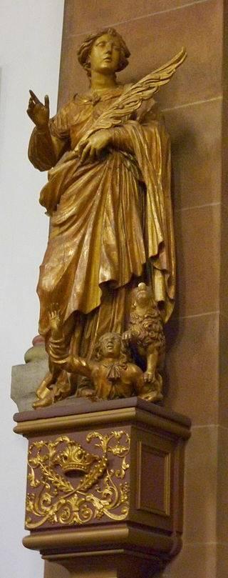 Standfigur der Heiligen Daria