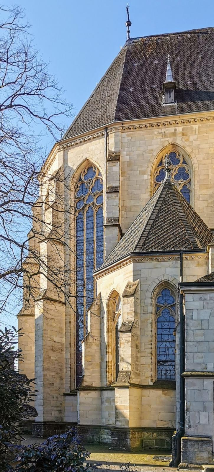 Choransicht außen, Propstei- und Wallfahrtskirche St. Ludgerus
