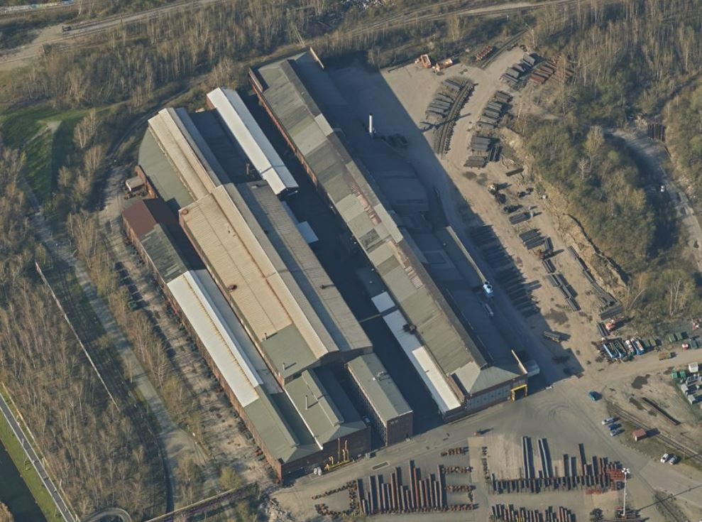 Schrägluftbild Ehemaliges Hammerwerk II des Bochumer Vereins