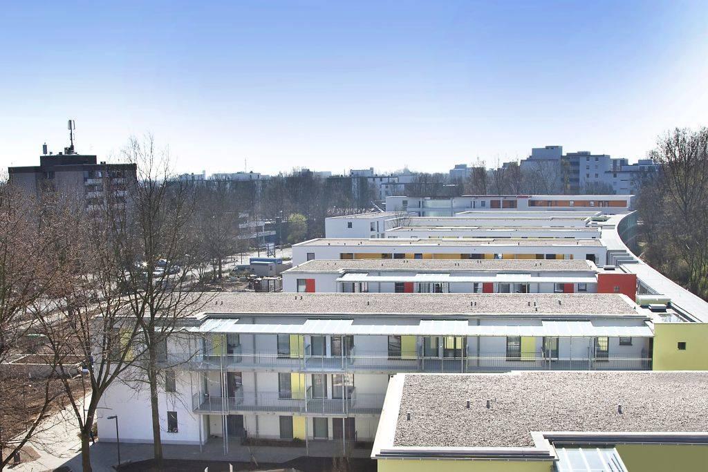 Luftansicht der Wohnbebauung in Neuss-Erfttal