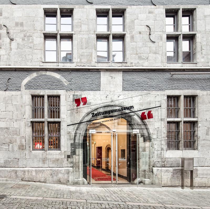 Eingang Zeitungsmuseum Aachen