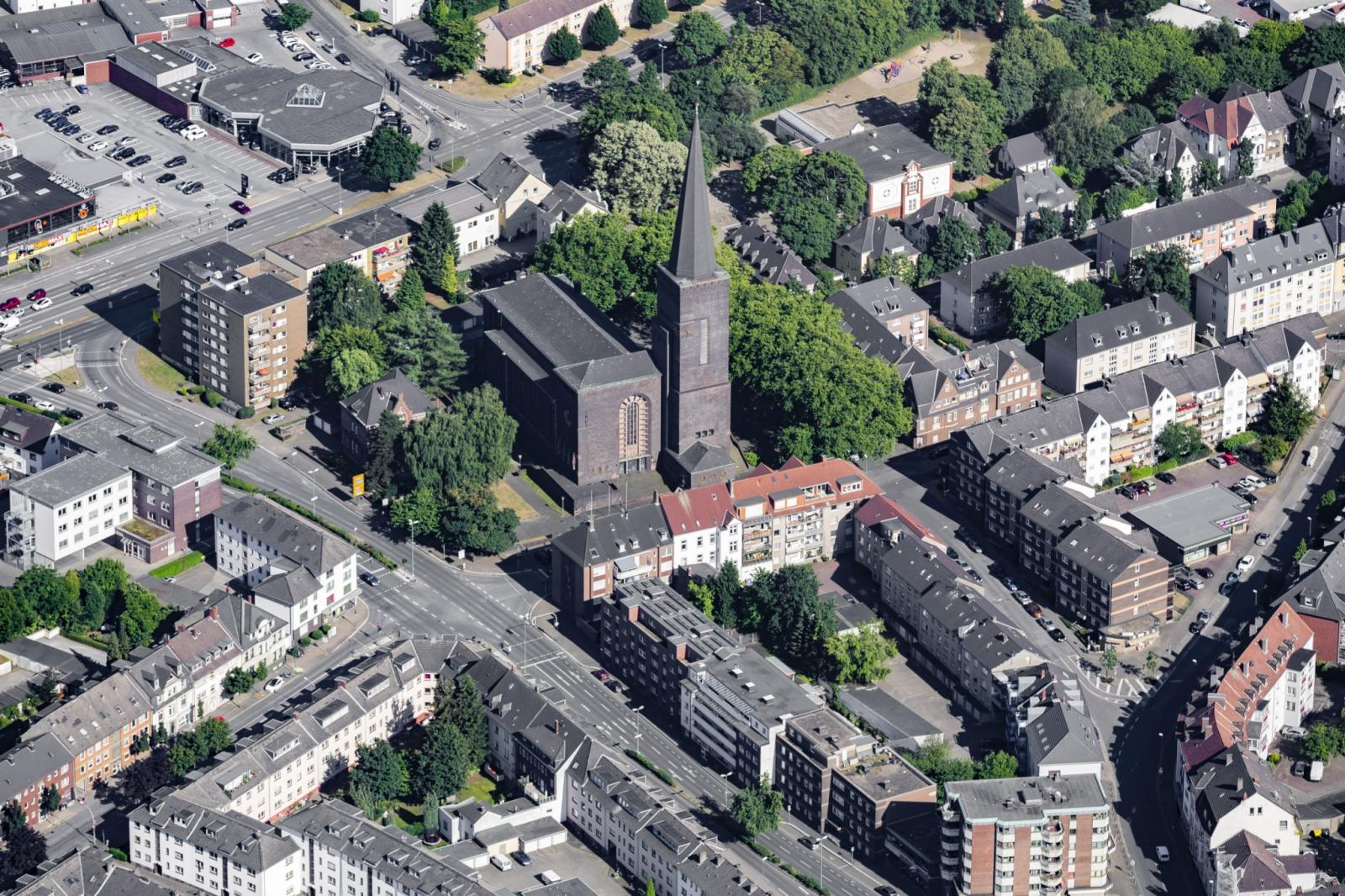 Luftbild Herz-Jesu-Kirche Bottrop