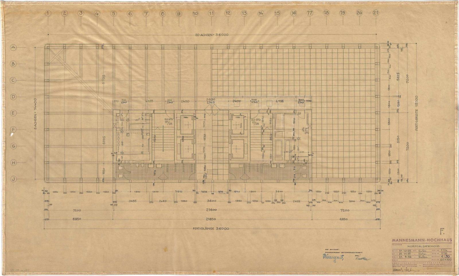 Grundriss/Tragwerk Regelgeschoss
