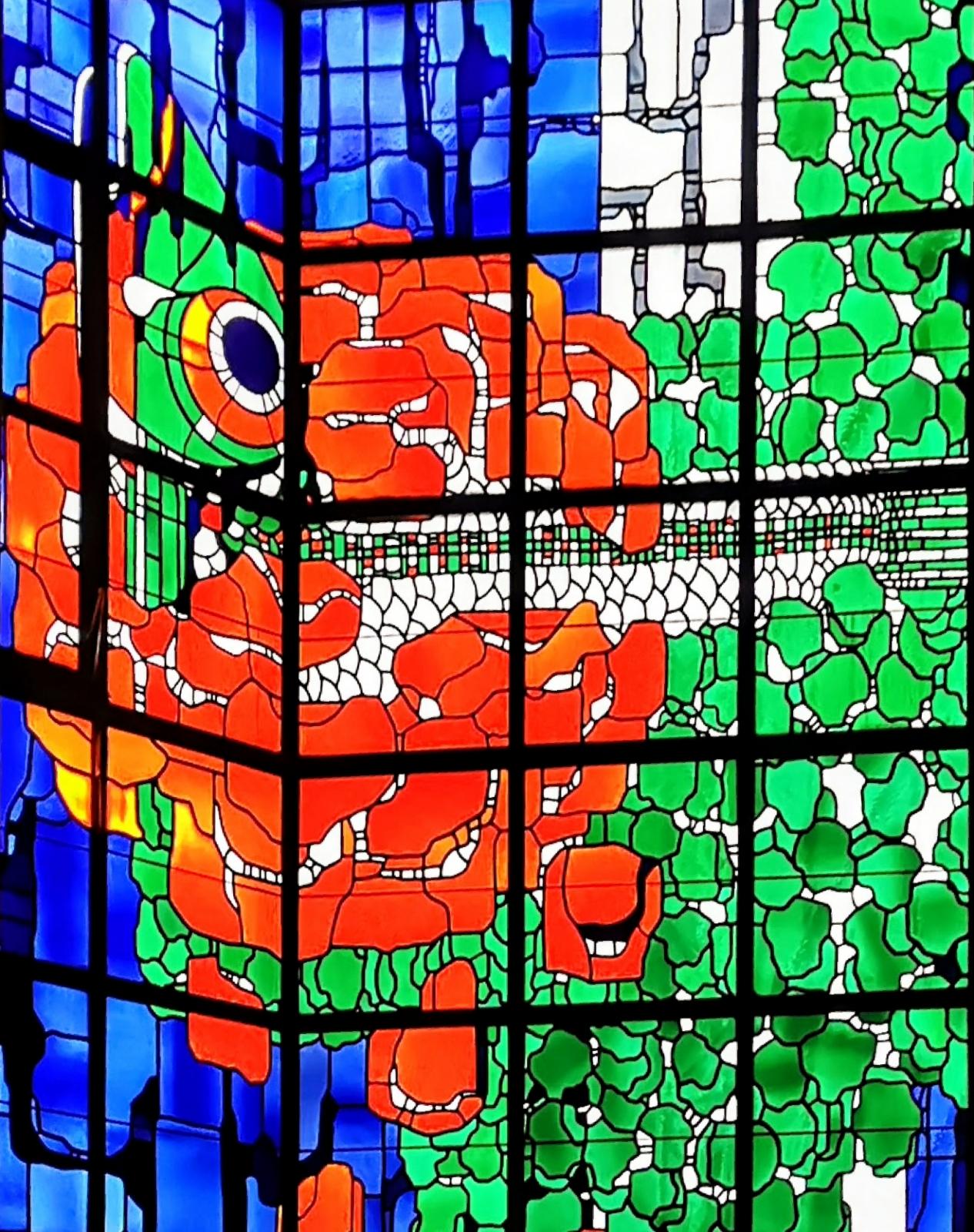 Farbiges Kirchenfenster