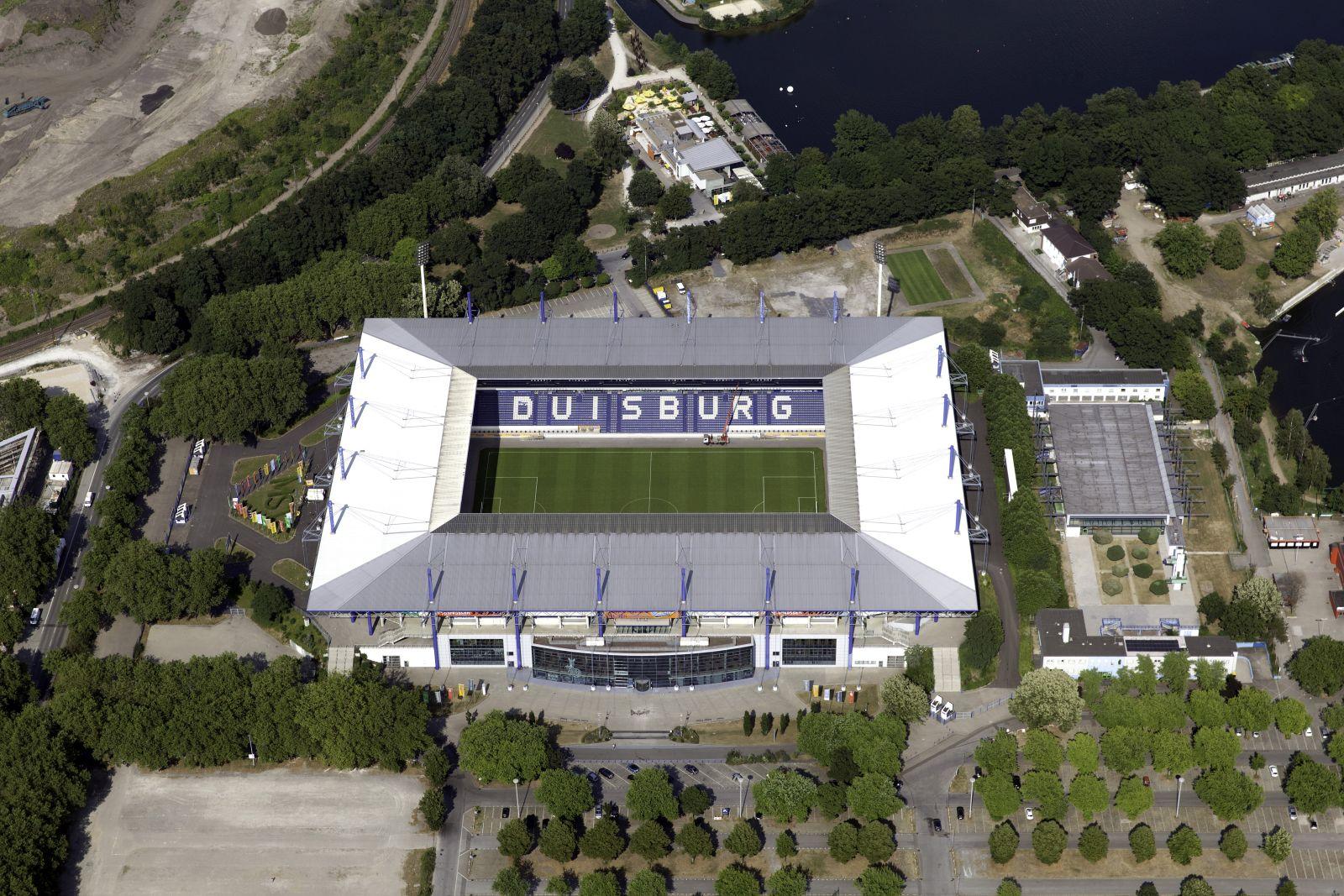 Arena Duisburg aus der Luft