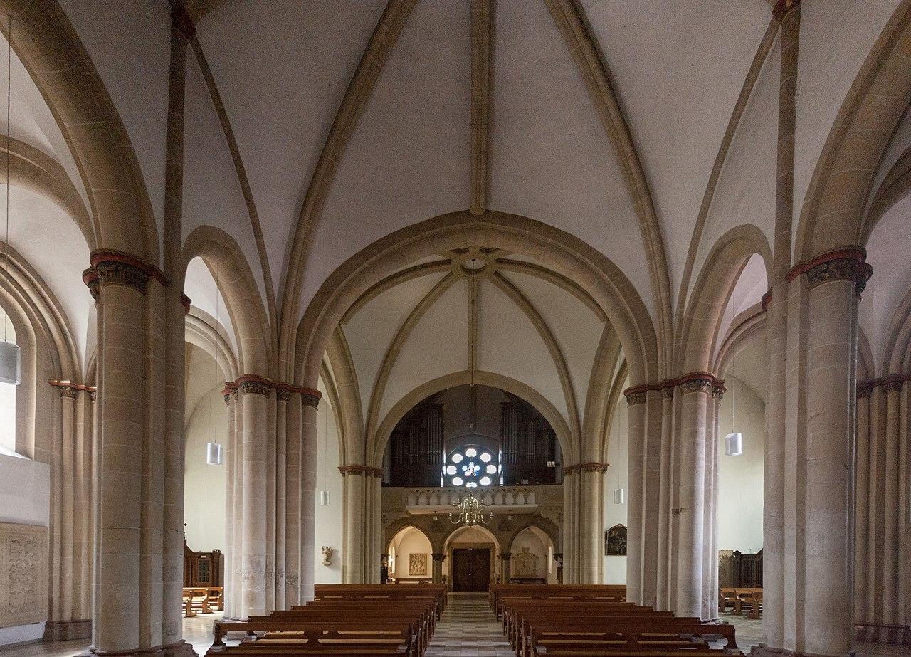 Kircheninnenraum mit Blick zur Orgel, St. Brigida in Legden
