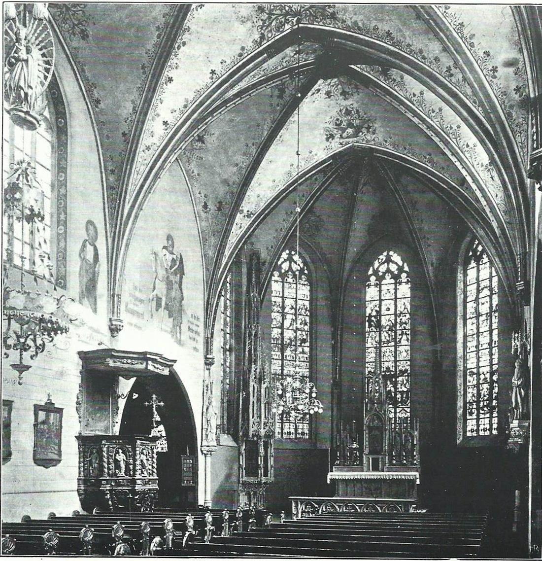 Innenraum St. Martin Benninghausen,1911