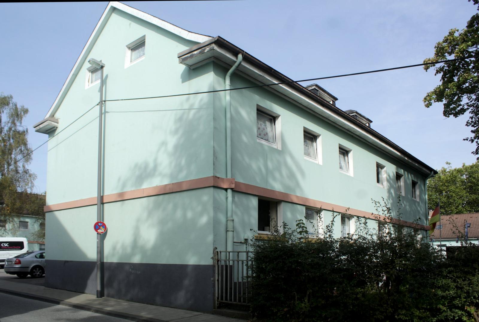 Eckansicht Wohnhaus, Siedlung Neuenhof
