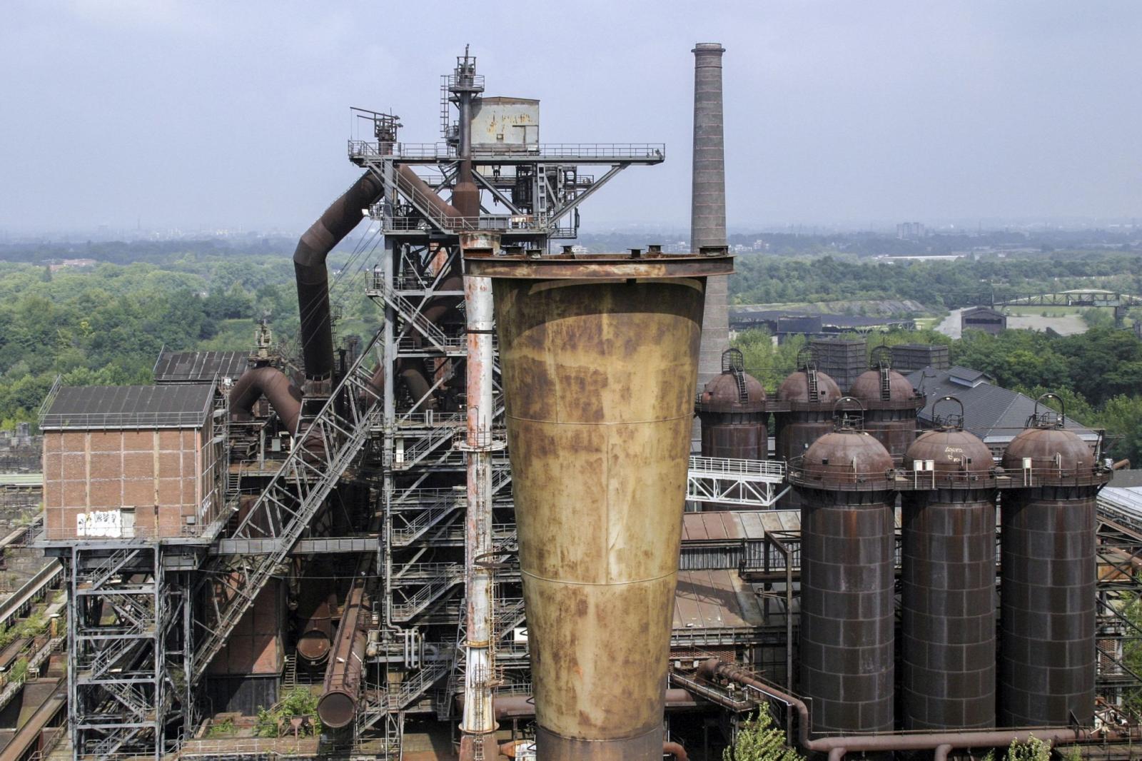 Blick auf das Hüttenwerk von oben