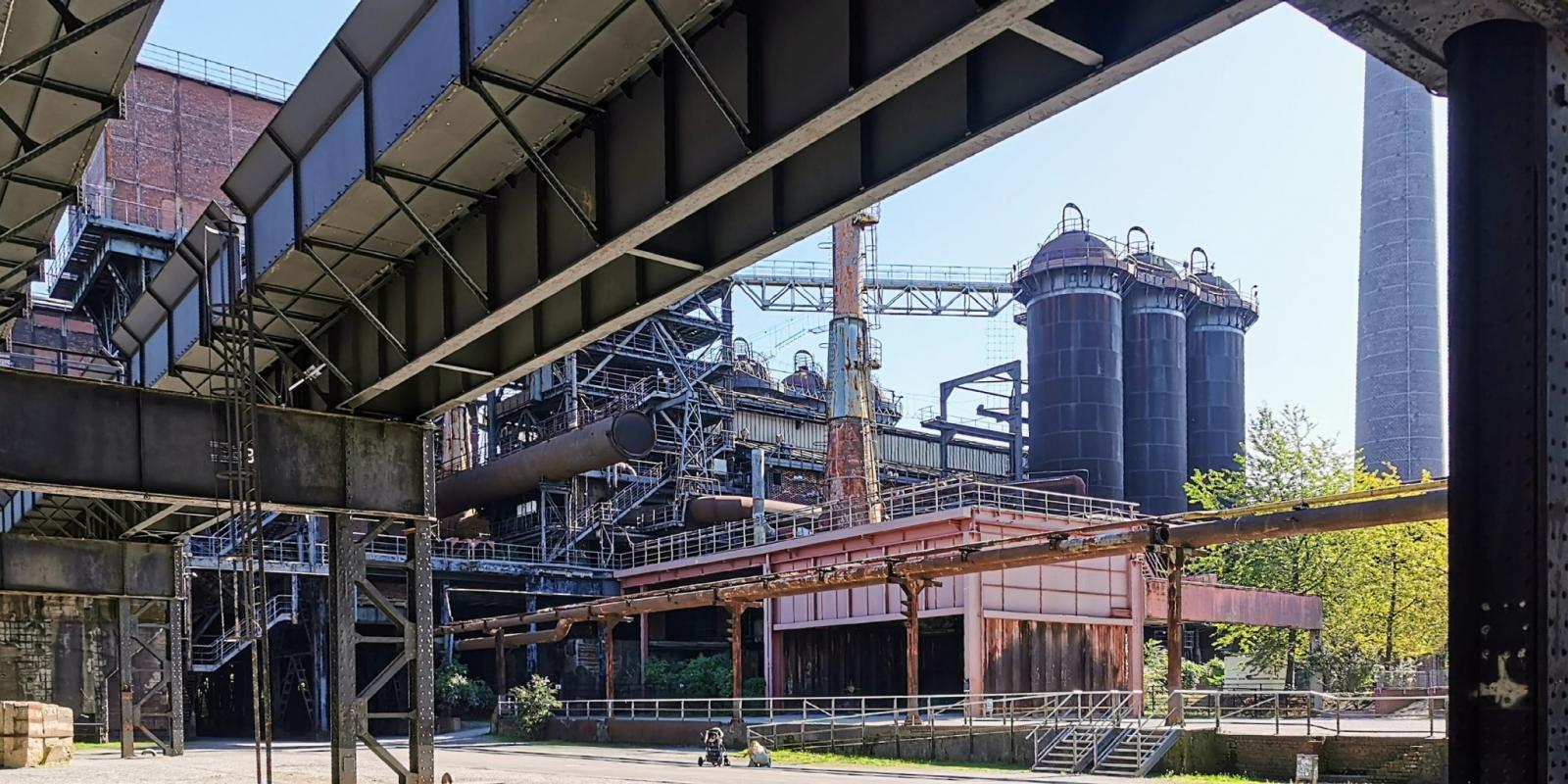 Landschaftspark Duisburg-Nord mit Hochofen