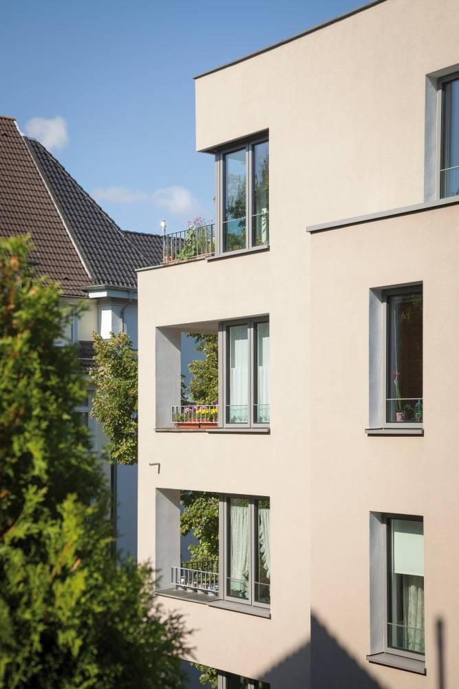 Blick auf die Balkone 