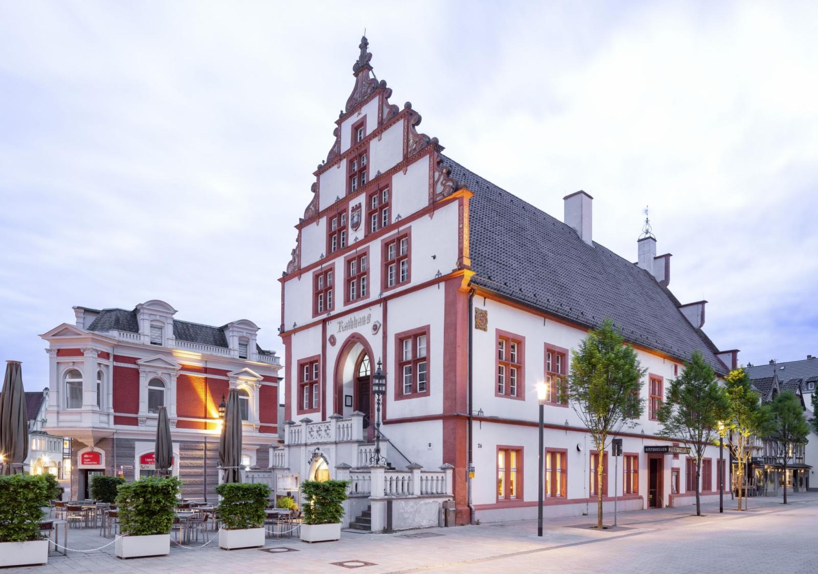 Historisches Rathaus Bad Salzuflen, beleuchtet