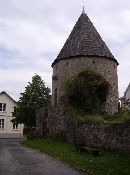Die Malzdarre, heute Eulenturm genannt, um 1500 errichtet