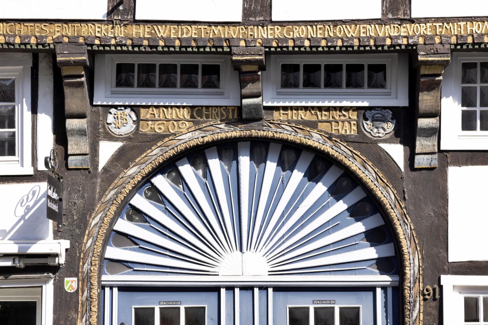 Wiedenbrück, Lange Straße 91, Detail