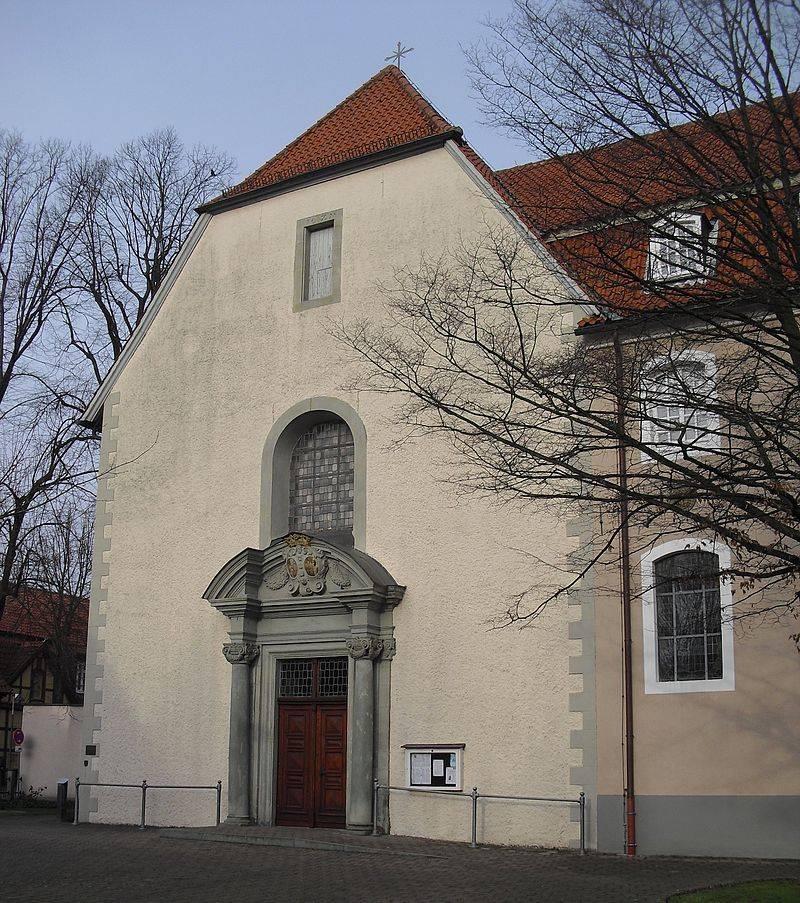 die Klosterkirche St. Katharina des ehemaligen Franziskanerklosters in Rietberg