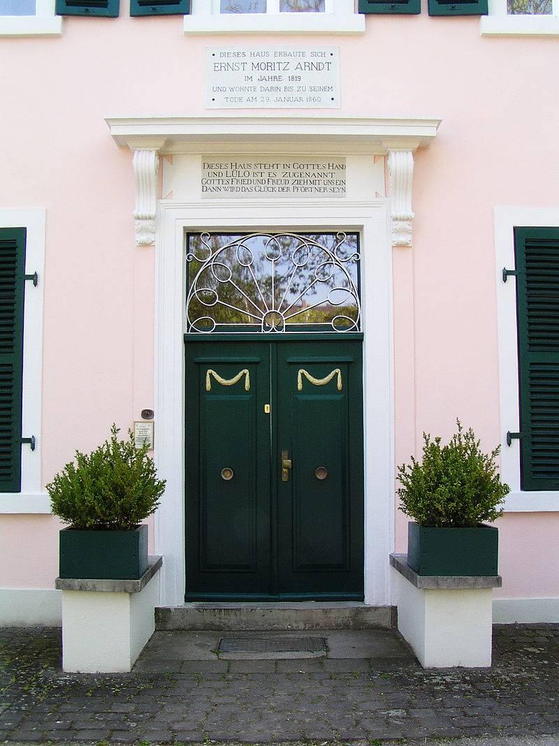 Eingangsbereich des des Ernst-Moritz-Arndt-Hauses