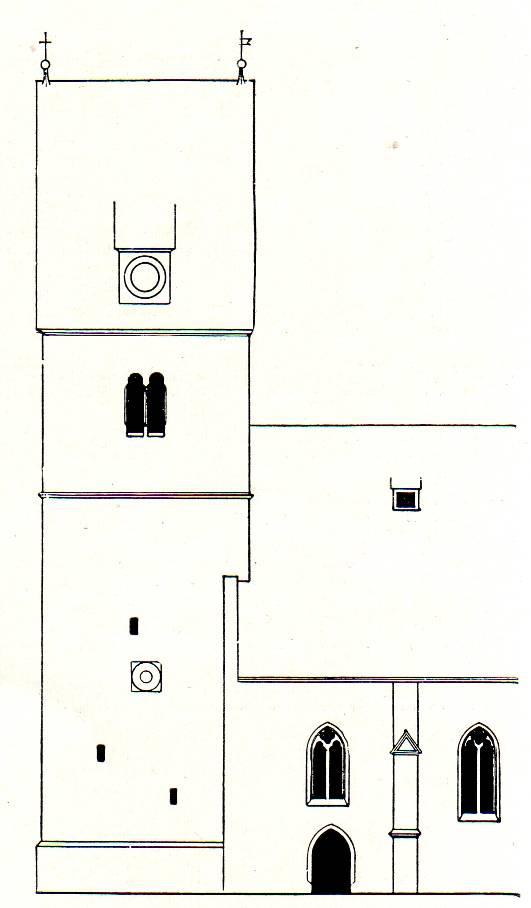 Südansicht der Evangelischen Kirche Steinhagen