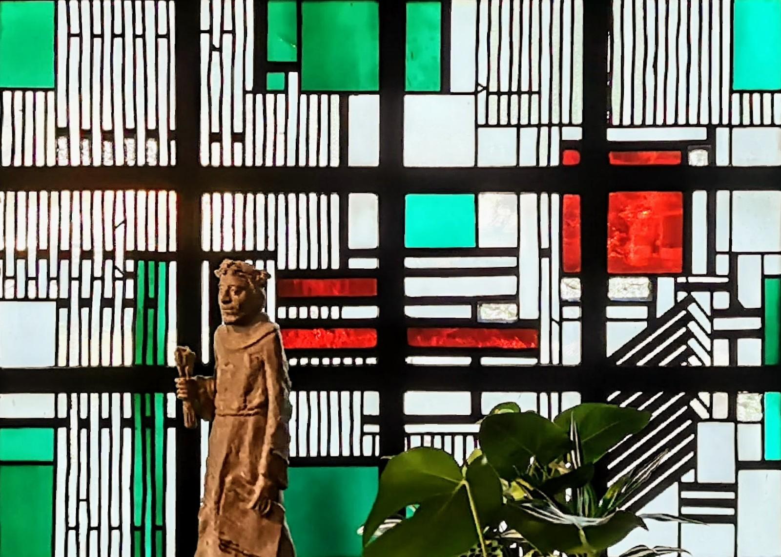 Ausschnitt Kirchenfenster Innenraum
