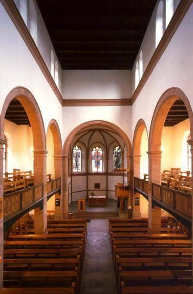 Innenraum der evangelischen Stadtkirche von Bad Berleburg