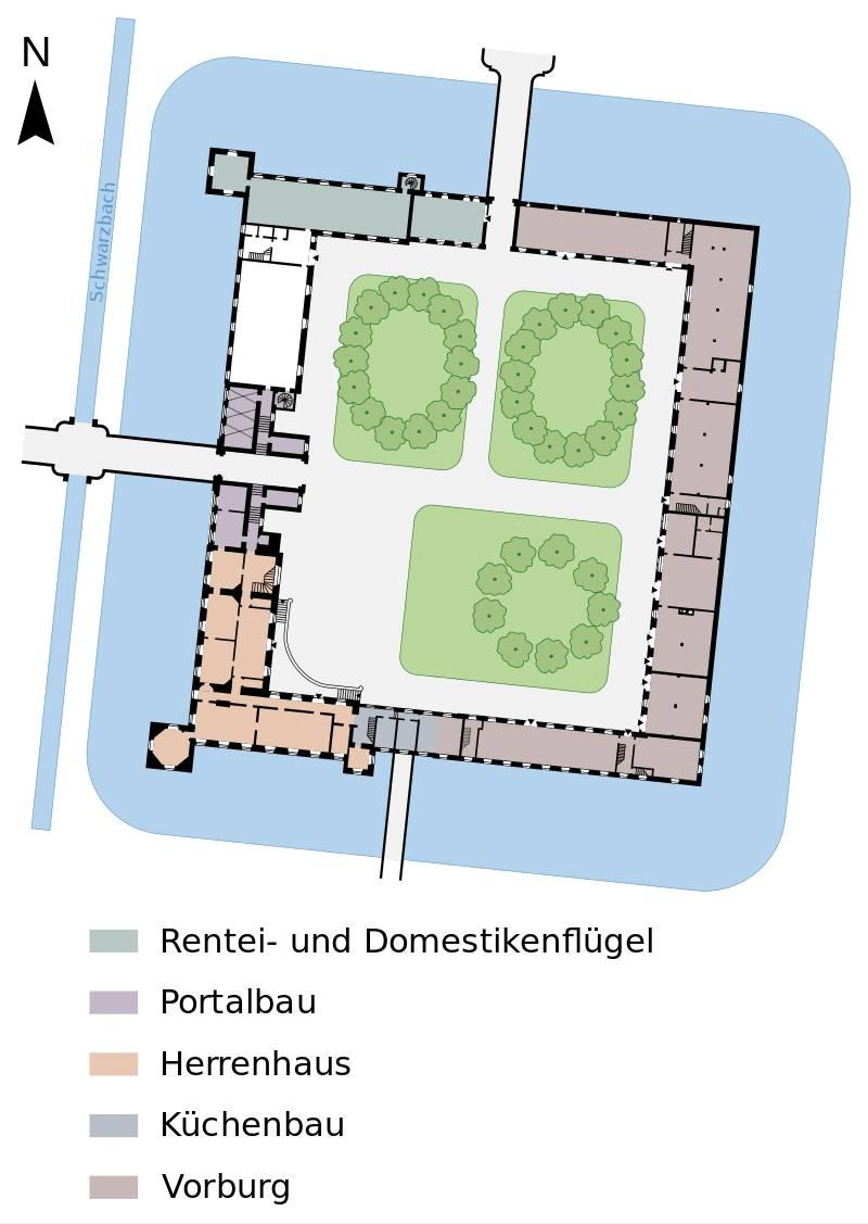 Grundriss Schloss Kalkum