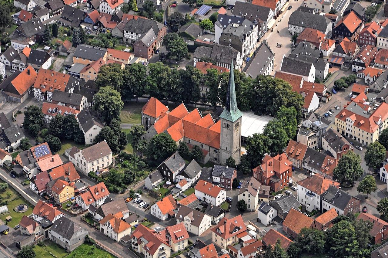Luftbild Historischer Stadtkern mit Katholische Pfarrkirche St. Michael