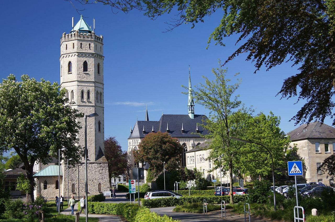 Stift Tilbeck, Wasserturm und Kapelle